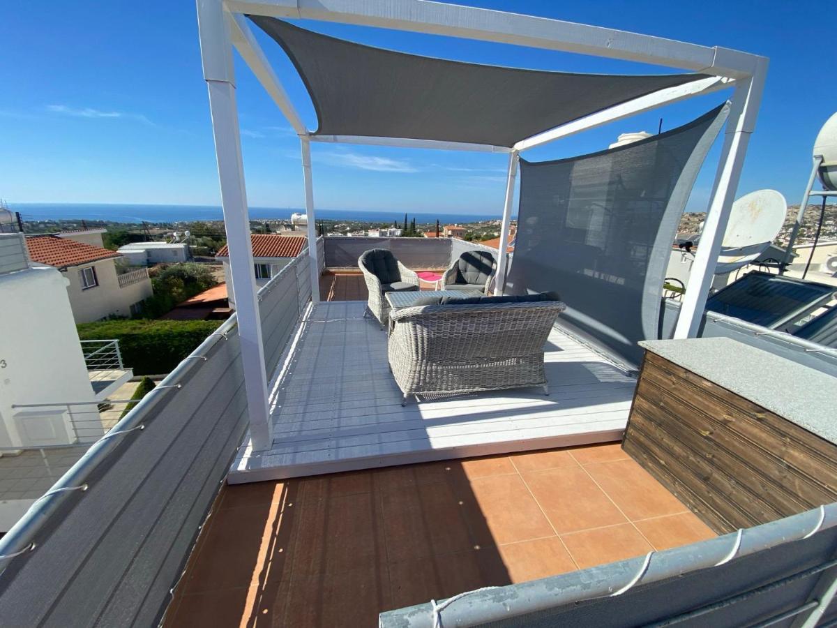 Roof Terrace & Sea View Entire Apartment Peyia Exterior foto